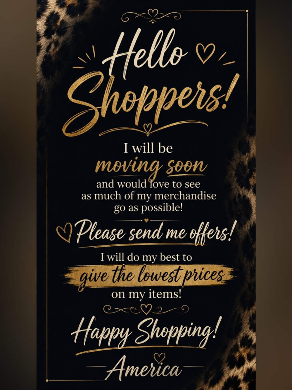 Moving Sale!!🛍️🥳